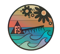 Retro Flagler Beach Sticker